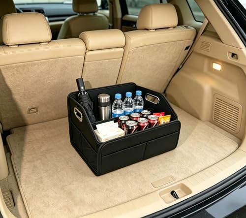 Car Trunk Organizers Small PU Leather，Car Basket - Image 5