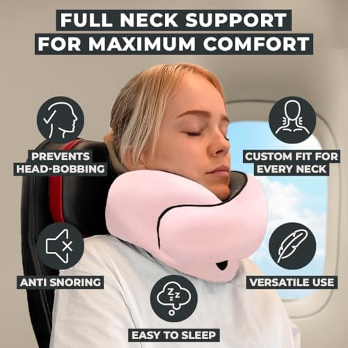 FlyHugz® Neck Travel Pillow Memory Foam Neck Pillow - Image 2