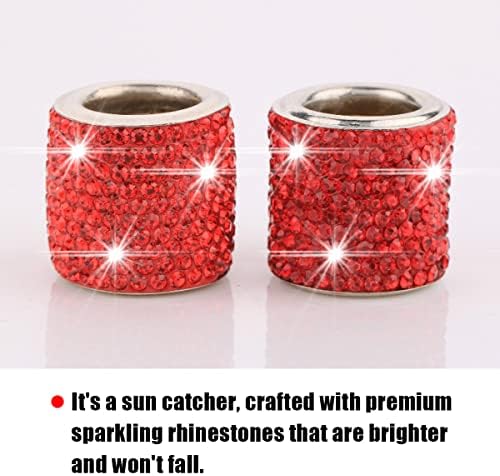 BELOMI 4 Pack Car Headrest Collars, Bling Car Head Rest Collars Rings Decor - Image 3