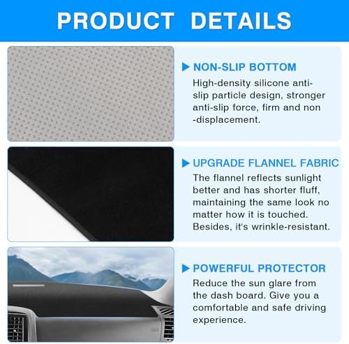 Autorder Dashboard Cover Mat for Chrysler 300 300C 2005-2010 Accessories Dash - Image 6