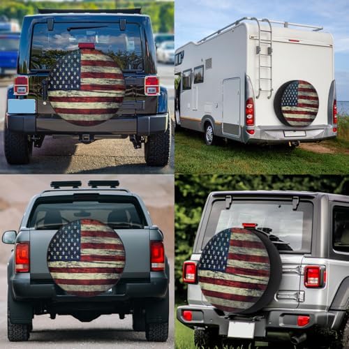 Flag Spare Tire Cover 15in Spare Wheel Covers Tire Storage Cover - Image 6