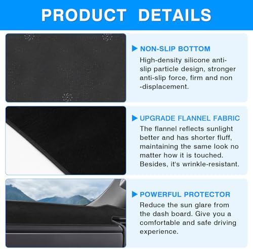 Autorder Dashboard Cover Mat for Chevy Chevrolet Silverado/GMC Sierra 1500 - Image 6