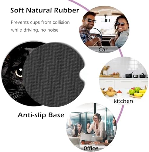 2 Pack Vintage Floral Car Coasters - Image 3