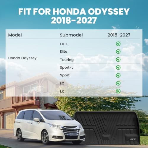 LASFIT Trunk Mat for Honda Odyssey 2018-2026 2027 Mini Passenger Van - Image 2