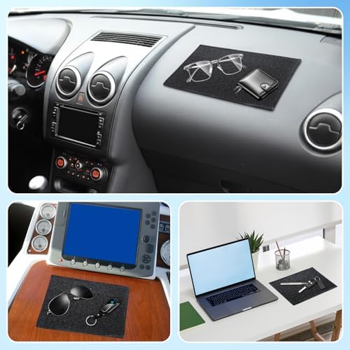 AceOrbit 4 Pcs Extra Large Car Non-Slip Sticky Dashboard Pad 11"x7" Universal - Image 5