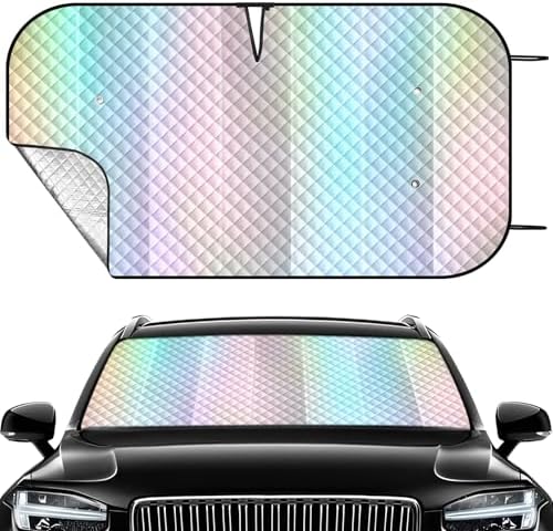 Windshield Sun Shade, Reflective Car Sunshade Blocks Heat, 55 x 29.5 in by Clothclose