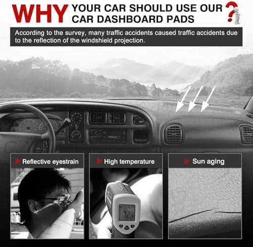 Autorder Gray Dashboard Cover Mat - Image 2