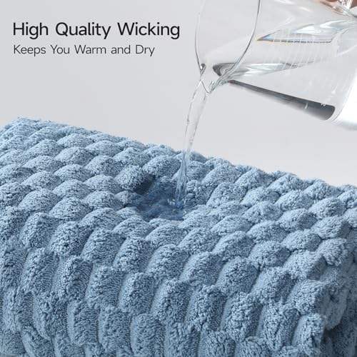 REDKISS 4 Pack Blue Bath Towels - Image 6