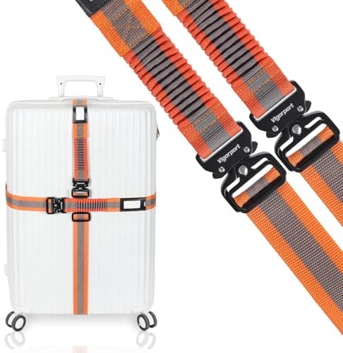 Vigorport Luggage Straps for Suitcases TSA Approved Suitcase Belt by Vigorport