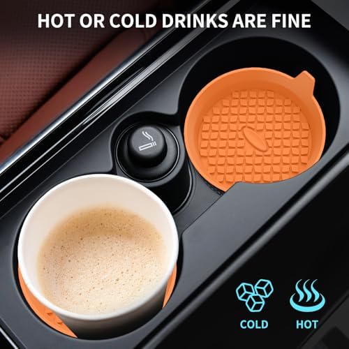 ME.FAN Car Cup Holder Coasters Silicone Cups Mats, Automotive Universal - Image 6