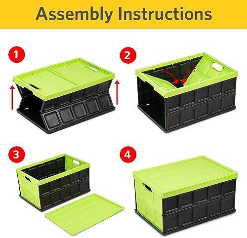 Glad Collapsible Storage Bin - 48L Foldable Plastic Box - Image 3