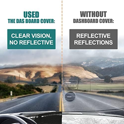 X AUTOHAUX Car Dashboard Cover Polyester Non-Slip Mat Protector Carpet Sun Proof - Image 3