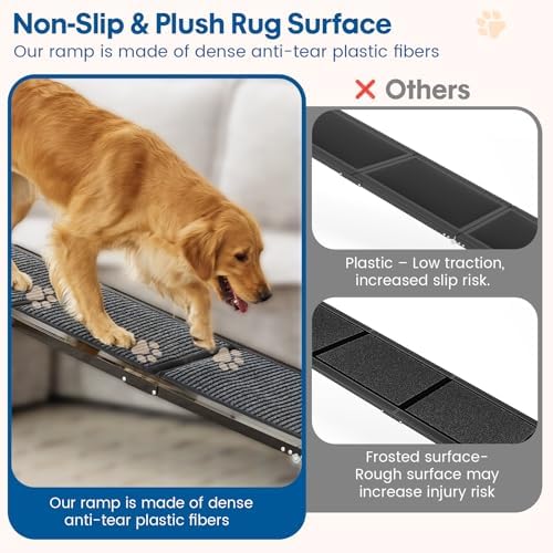 HBTower 67" L x 17.3" W Folding Dog Car Ramp - Image 6