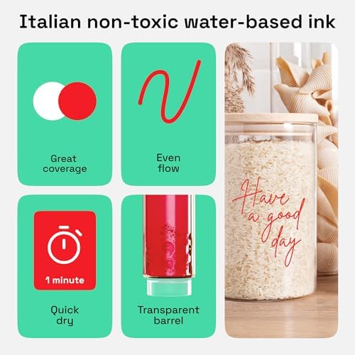 ARTISTRO Red Acrylic Paint Markers - Image 4