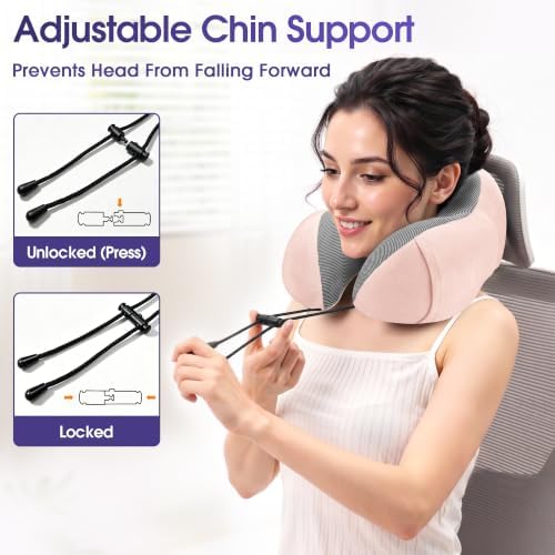CloudBliss Memory Foam Travel Neck Pillow Airplane - Image 5