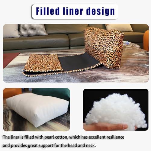 Velvet Recliner Headrest Pillow, Non-Slip Neck Support - Image 5