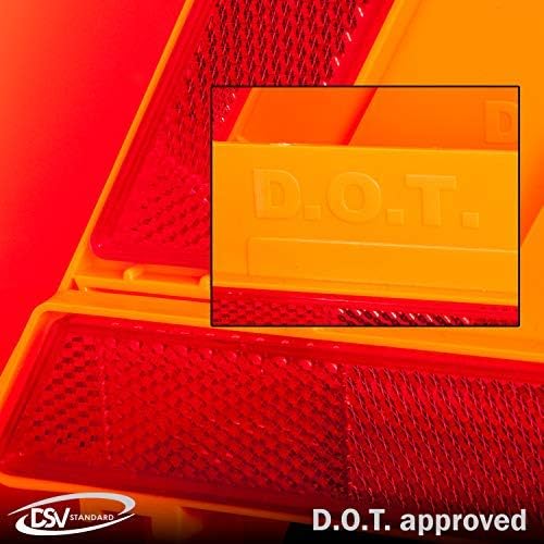 DSV Standard Warning Triangles, Safety Triangles DOT Approved, 6 Pack, - Image 5