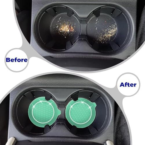 2 PCS Car Cup Coasters, Bling Cup Holder Coaster - Image 6