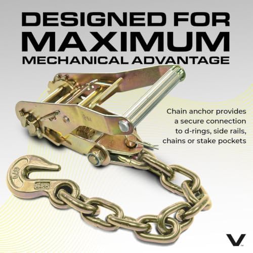 VULCAN Car Tie Down with Chain Anchors - Image 5