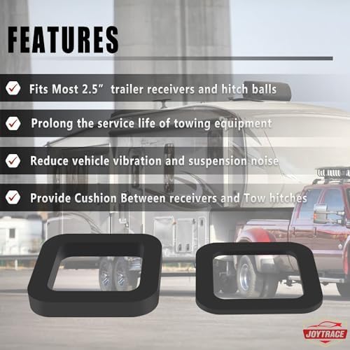 6 Pack - Multiple Size Combination，2.5 Inch Hitch Receiver Silencer Pad - Image 4