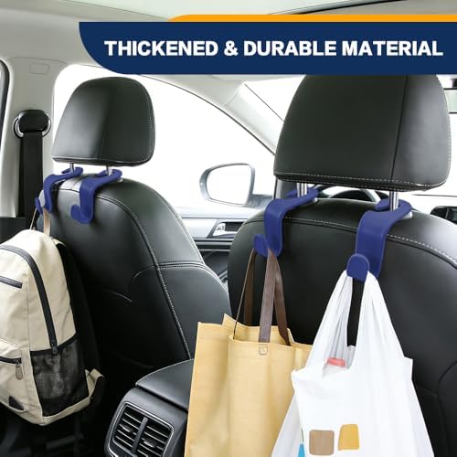4PCS Car Seat Headrest Hooks, Car Purse Hook, Seat Back Organizer Storage - Image 6