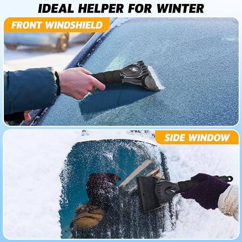 EcoNour Ice Scraper for Car Windshield 2 Pack Cleaning Scraper - Image 4