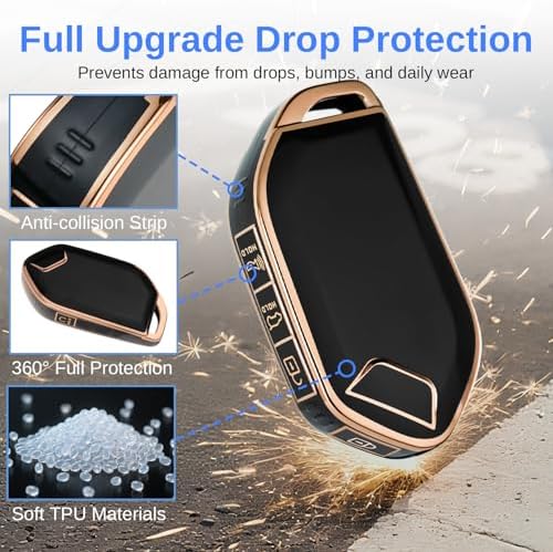 for Kia Key Fob Cover with Keychain - Image 4