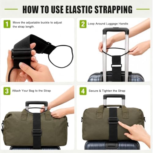6PCS Adjustable Luggage Connector Straps - Image 6