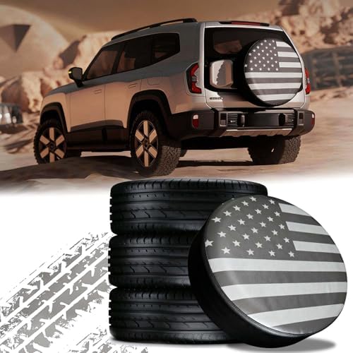 Spare Tire Cover for Jeep Wrangler RV Trailer Camper SUV, American Flag - Image 2