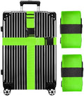 Luggage Straps for Suitcases TSA Approved-2 Pack Bright Personalized Luggage by GOWRAPS