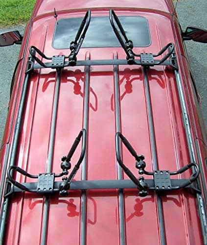 Bright Blue Folding J-Style Kayak Rack ROOF TOP and WALL Carrier Bundle - Image 4