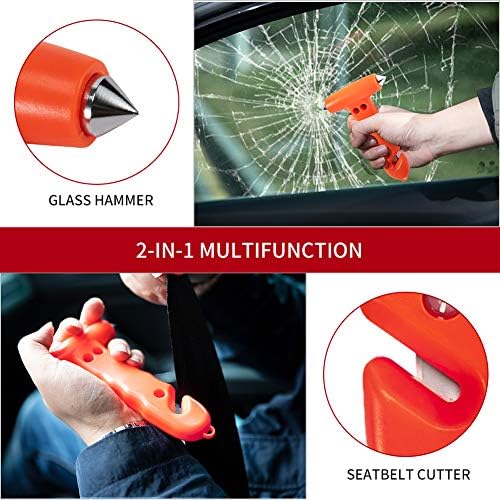 MOTORBUDDY Car Safety Hammer 2-Pack, Auto Emergency Escape Hammer - Image 4