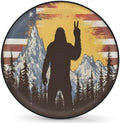 Bigfoot Flag Fun Spare Tire Cover Dust-Proof Wheel Protector by Unknown