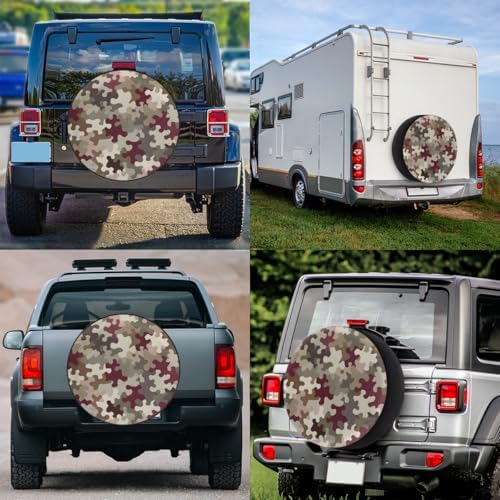 Camouflage Art Spare Tire Cover Dust-Proof Wheel Protector - Image 6