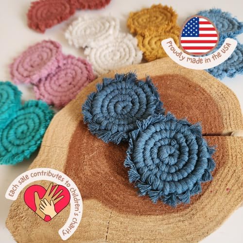 Cotton Car Coasters for Cup Holders, Drink Coaster Holder, Cute cupholder - Image 2