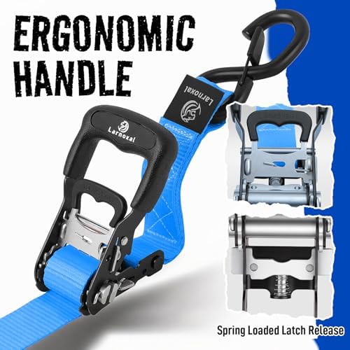 Ratchet Straps 4 Pack, 208LBS Break Strength - Image 3