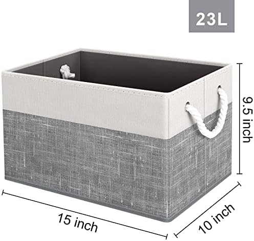 Fab totes Storage Bins 2-Pack, Foldable Storage Baskets - Image 2