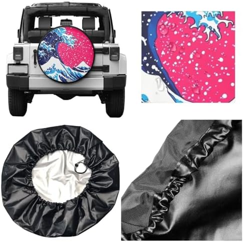Japanese Wave Anime Spare Tire Cover - Image 3