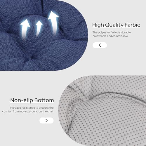 Love's cabin Memory Foam Chair Cushions Set of 4, 19 Inch - Image 4