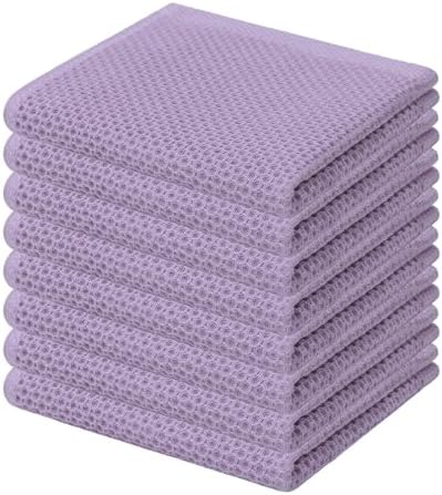 Kitinjoy 100% Cotton Waffle 8-Pack Kitchen Towels by Kitinjoy