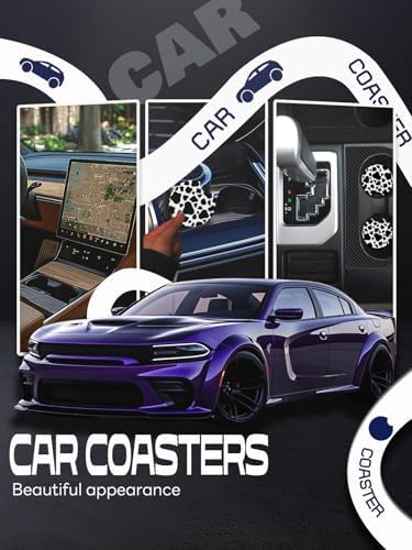 WOCOCN Car Coasters, Cup Holder Coasters - Image 5
