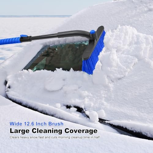 SEAAES Ice Scraper and Brush, Extendable Snow Brush - Image 4