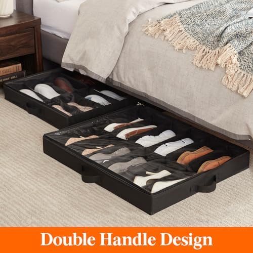 Lifewit Under Bed Shoe Storage Organizer Container, 3 Pack - Image 5