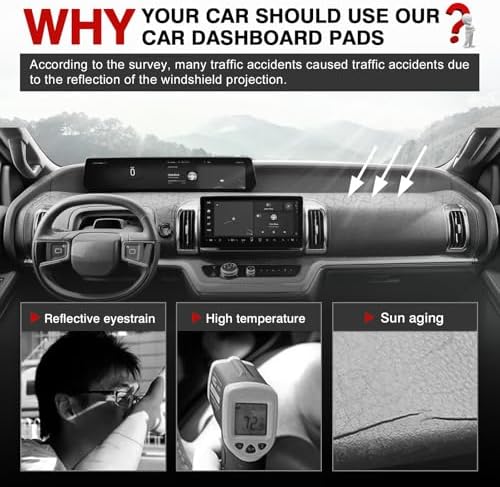 Autorder Dashboard Cover Mat for Ford Expedition 2025 2026 Accessories Dash - Image 2