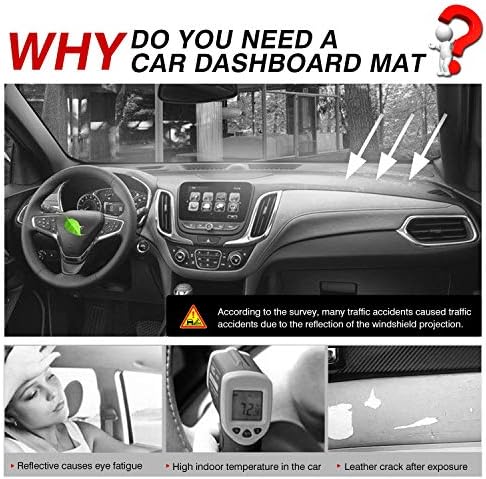 CARTIST Dashboard Cover Mat for 2018-2022 2023 2024 Chevy/Chevrolet Equinox - Image 2