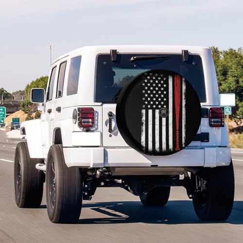 American Flag Baseball Theme Spare Tire Cover - Image 2