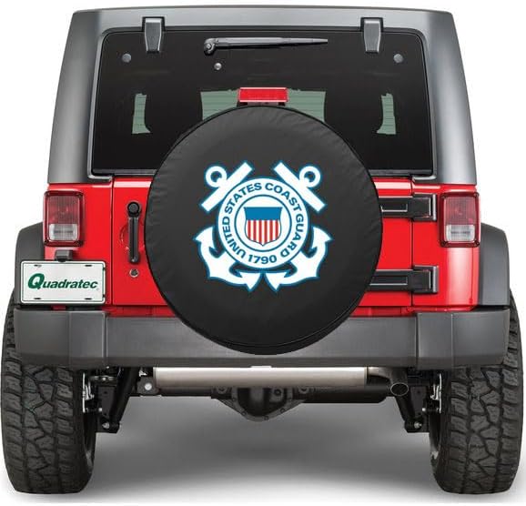 Quadratec Spare Tire Cover, U.S. Coast Guard Licensed Logo by Quadratec