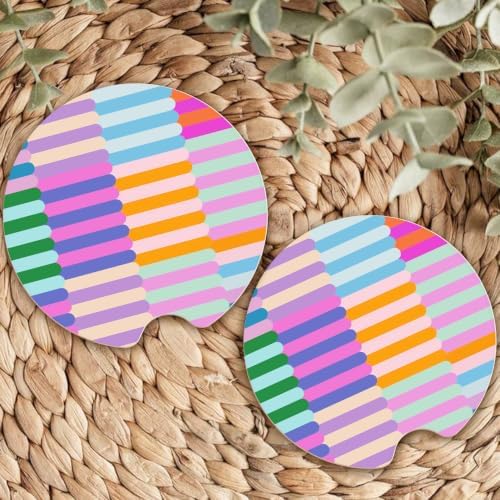 Ceramic Car Coasters – Absorbent Car Cup Holder Coaster Set - Image 7