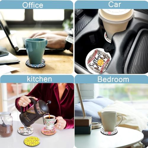 2Pack Cats Car Cup Holder Coaster Neoprene Car Coasters - Image 5