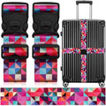 2 Pack Luggage Straps for Suitcases, Adjustable Travel Belt by ZHOMA
